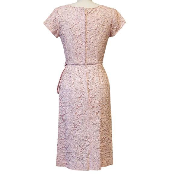 VTG Prom or Wedding dress illusion Bombshell Wiggle Union made VLV 50s 60s - Picture 7 of 12